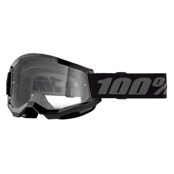 100% STRATA 2 PROZORNA MOTOKROS OČALA BLACK 100% STRATA 2 PROZORNA MOTOKROS OČALA BLACK